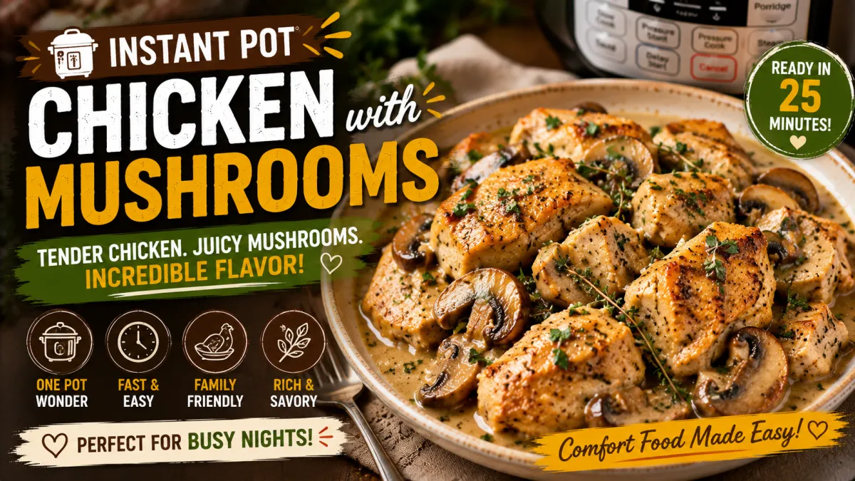Instant Pot Chicken with Mushrooms
