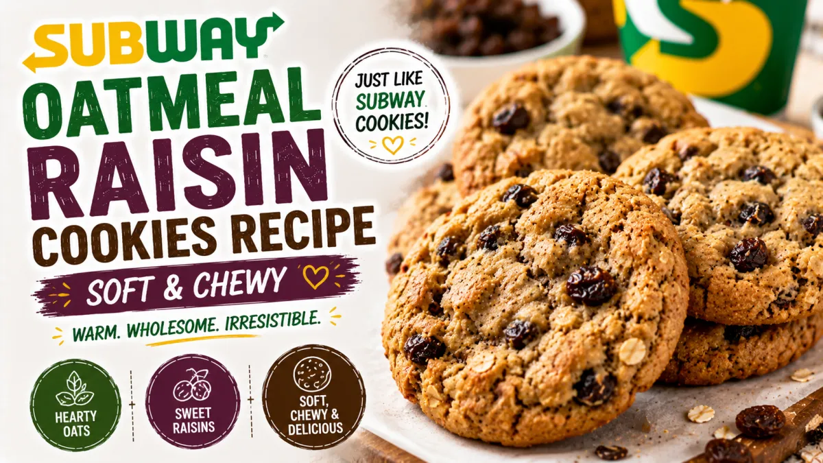 Oatmeal Raisin Cookies (Soft & Chewy)